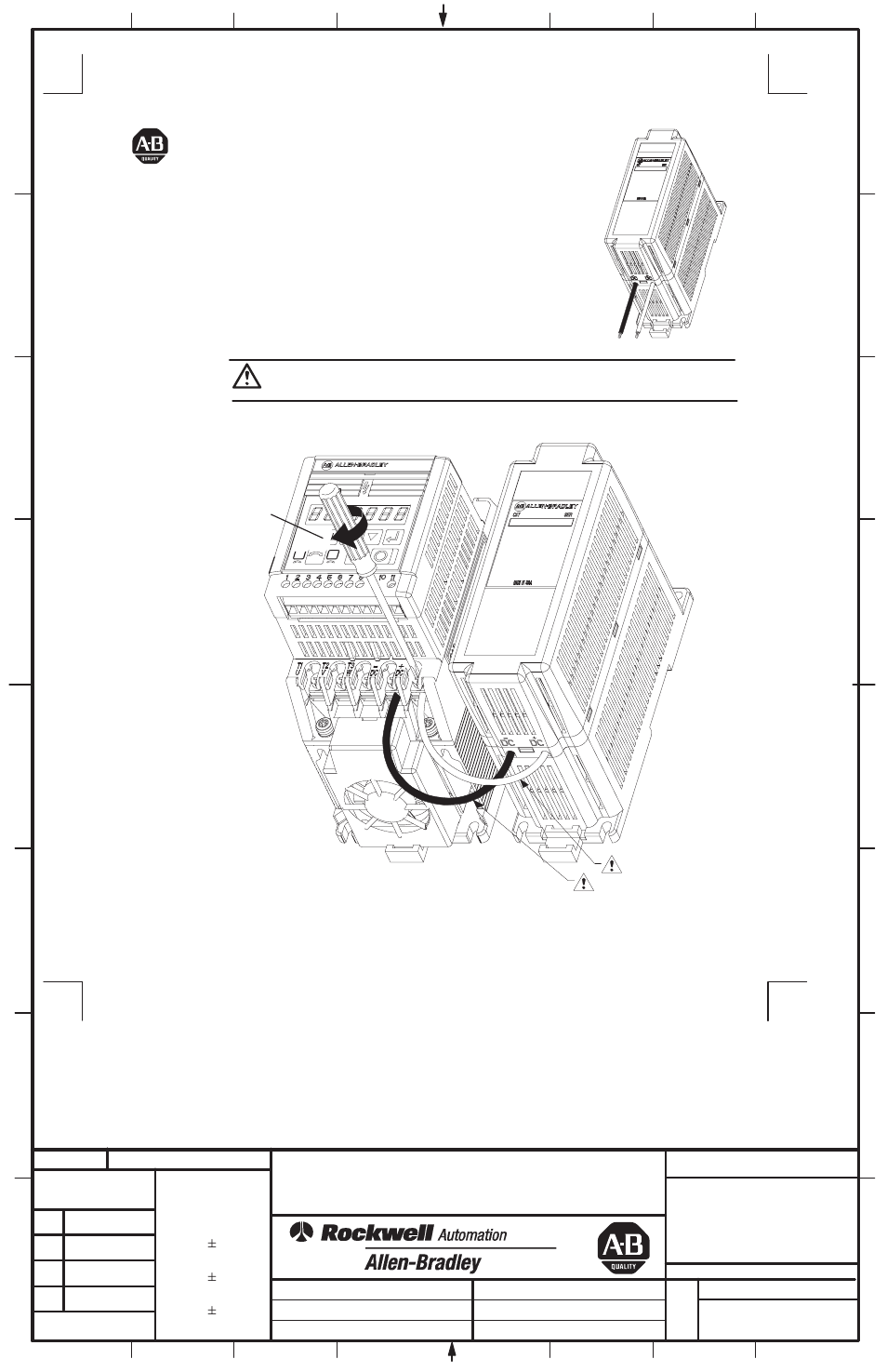 Rockwell Automation 160 External Capacitor Module User Manual | 2 pages