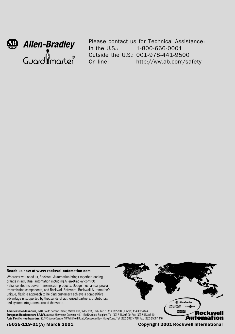 Rockwell Automation 440L Safety Interface M8200 Relay Module User Manual | Page 18 / 18