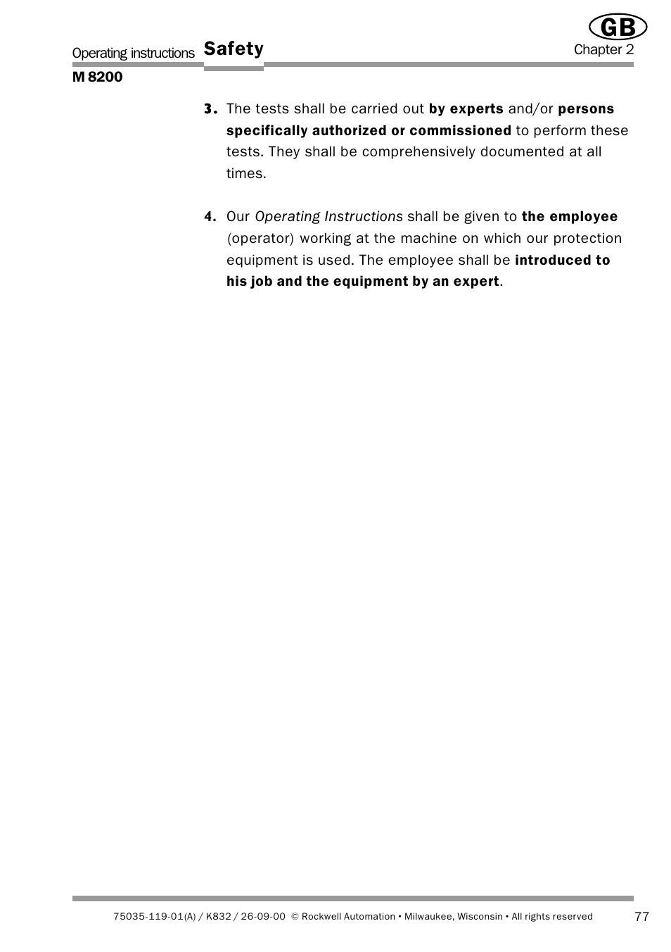 Safety | Rockwell Automation 440L Safety Interface M8200 Relay Module User Manual | Page 9 / 18