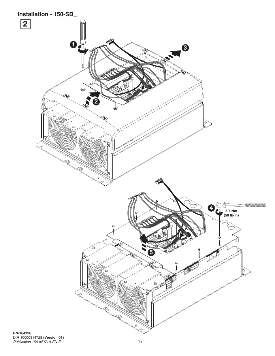 Rockwell Automation 150-SDBK SMC-50 External Bypass Replacement User Manual | Page 5 / 8