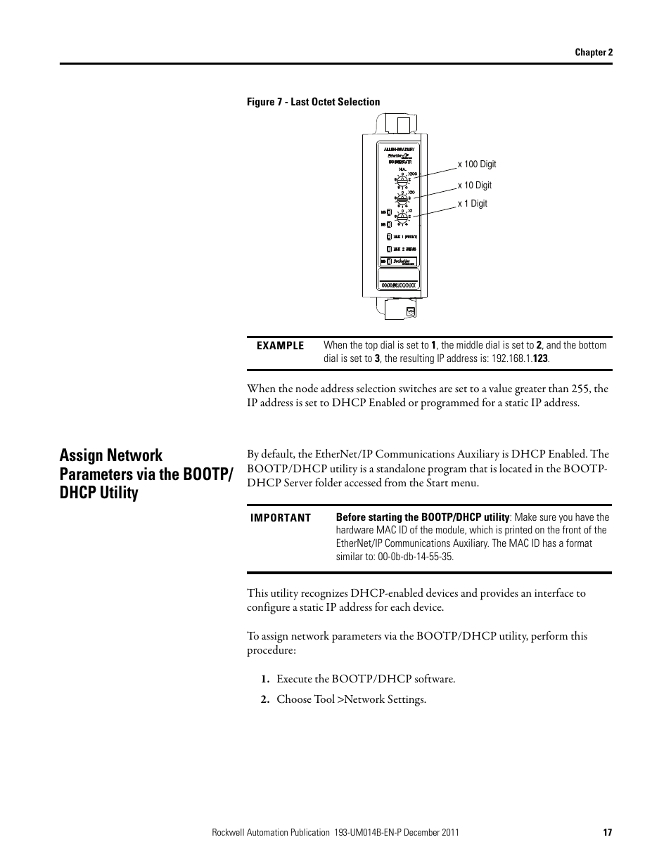 Rockwell Automation 193-DNENCATR EtherNet/IP Communications Auxiliary User Manual User Manual | Page 17 / 104