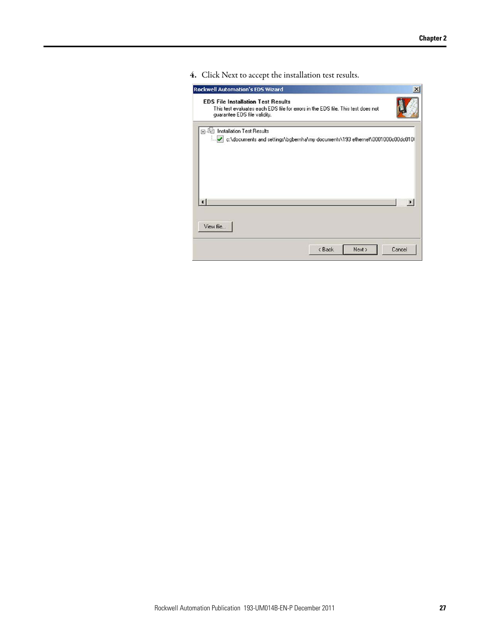 Rockwell Automation 193-DNENCATR EtherNet/IP Communications Auxiliary User Manual User Manual | Page 27 / 104