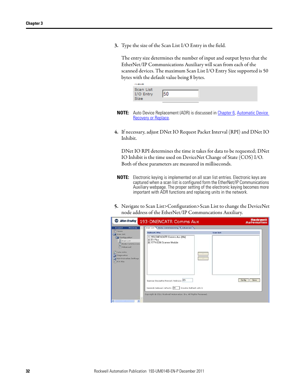 Rockwell Automation 193-DNENCATR EtherNet/IP Communications Auxiliary User Manual User Manual | Page 32 / 104