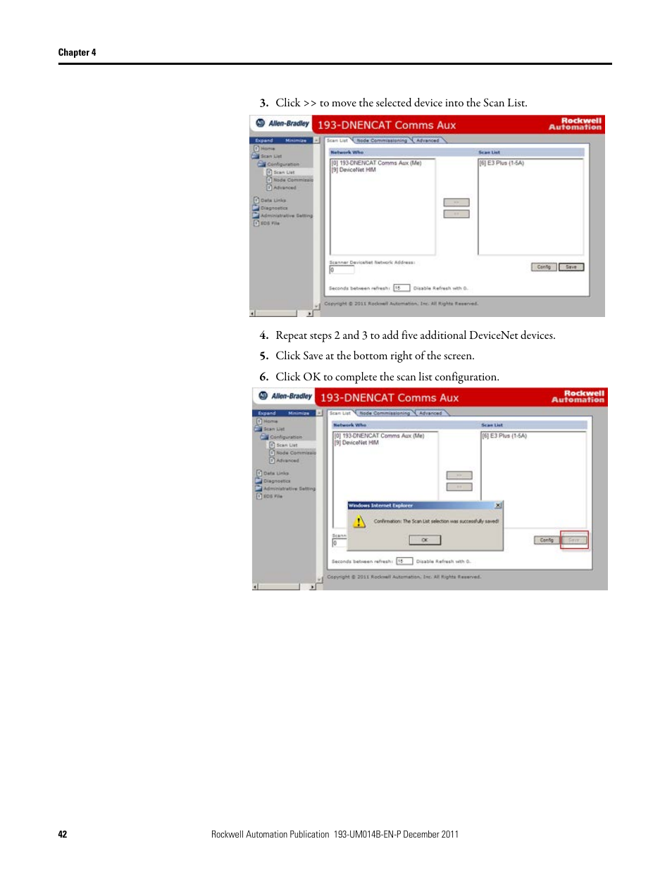 Rockwell Automation 193-DNENCATR EtherNet/IP Communications Auxiliary User Manual User Manual | Page 42 / 104