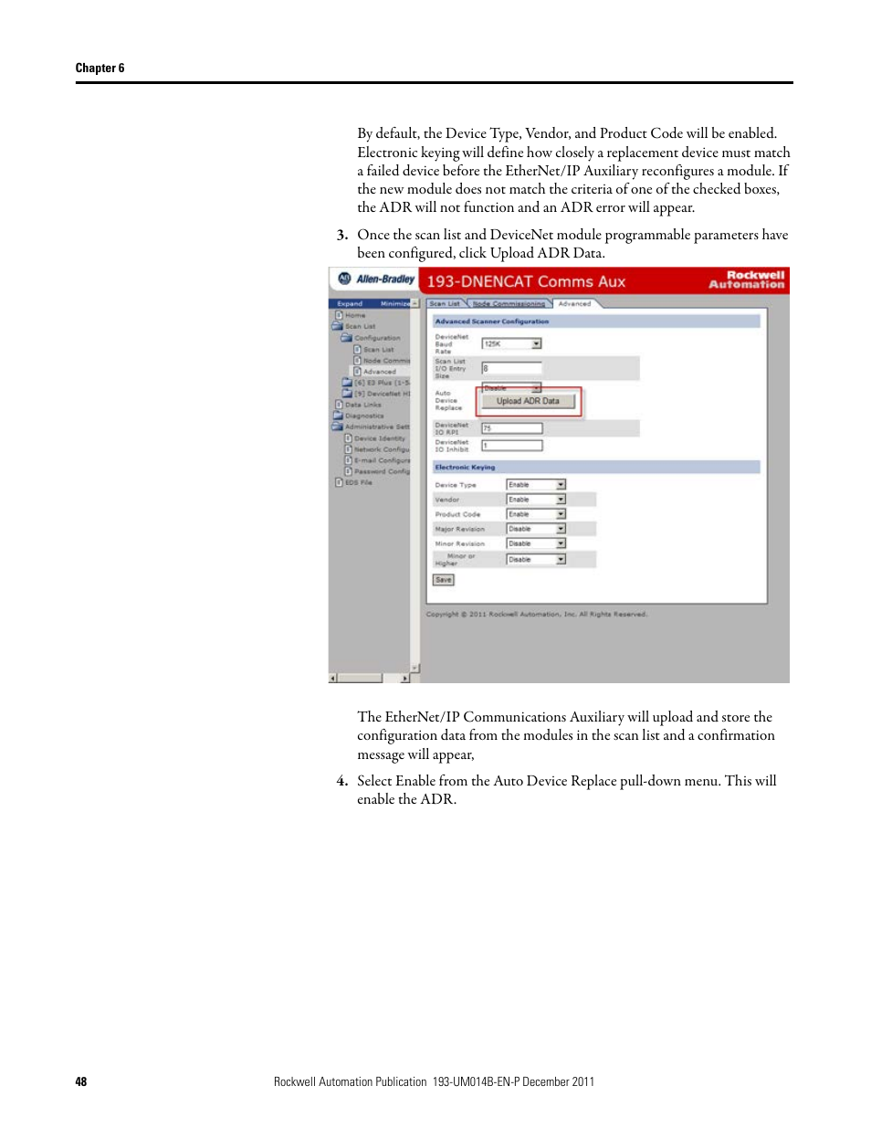 Rockwell Automation 193-DNENCATR EtherNet/IP Communications Auxiliary User Manual User Manual | Page 48 / 104