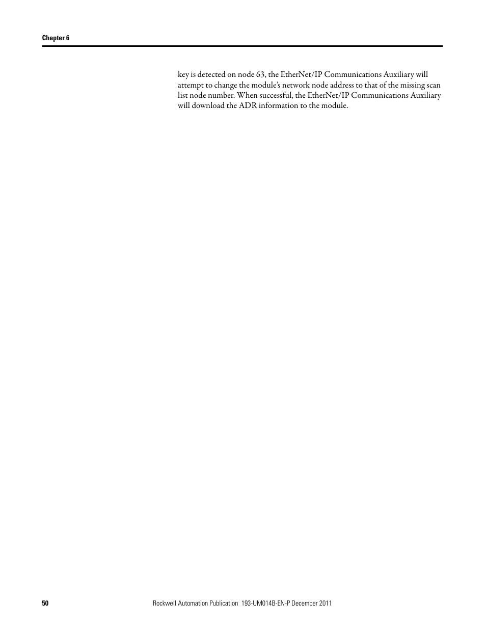 Rockwell Automation 193-DNENCATR EtherNet/IP Communications Auxiliary User Manual User Manual | Page 50 / 104