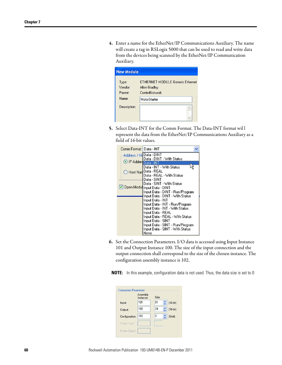 Rockwell Automation 193-DNENCATR EtherNet/IP Communications Auxiliary User Manual User Manual | Page 60 / 104