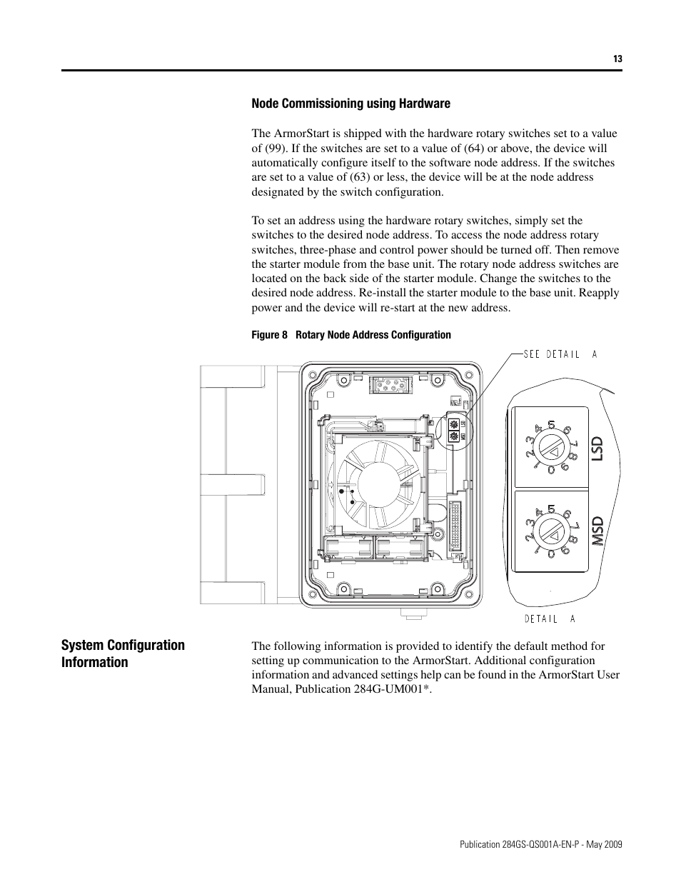 Lsdlsd msdmsd | Rockwell Automation 284G ArmorStart - Safety Version - Getting Started User Manual | Page 13 / 28