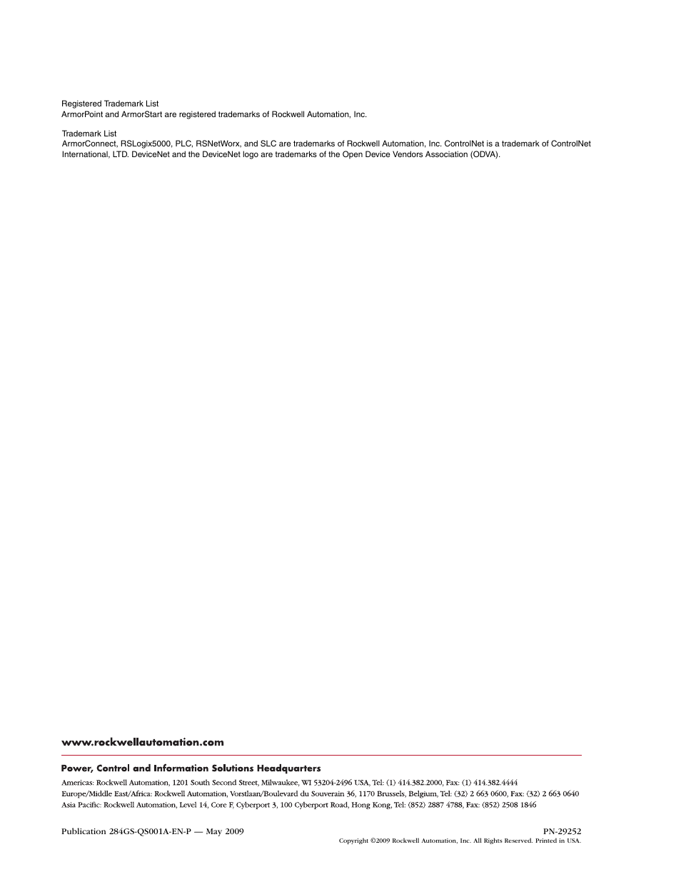 Rockwell Automation 284G ArmorStart - Safety Version - Getting Started User Manual | Page 28 / 28
