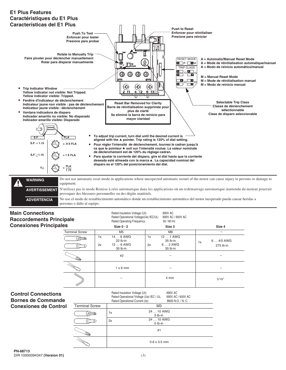 Rockwell Automation 592-EE_592S-EE E1 Plus Overload Relay Application and Installation User Manual | Page 3 / 4