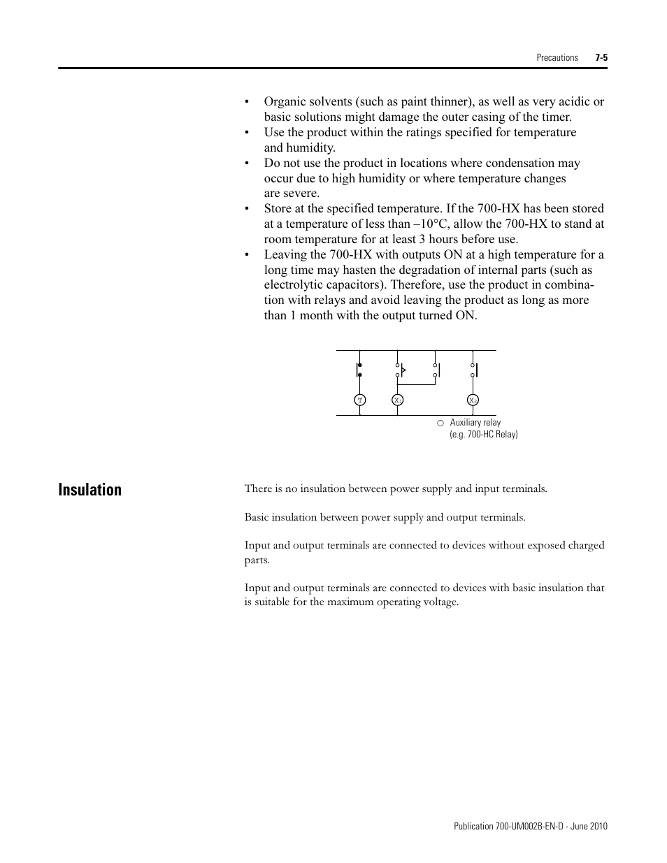Insulation | Rockwell Automation 700-HX Multifunction Digital Timer User Manual | Page 40 / 47