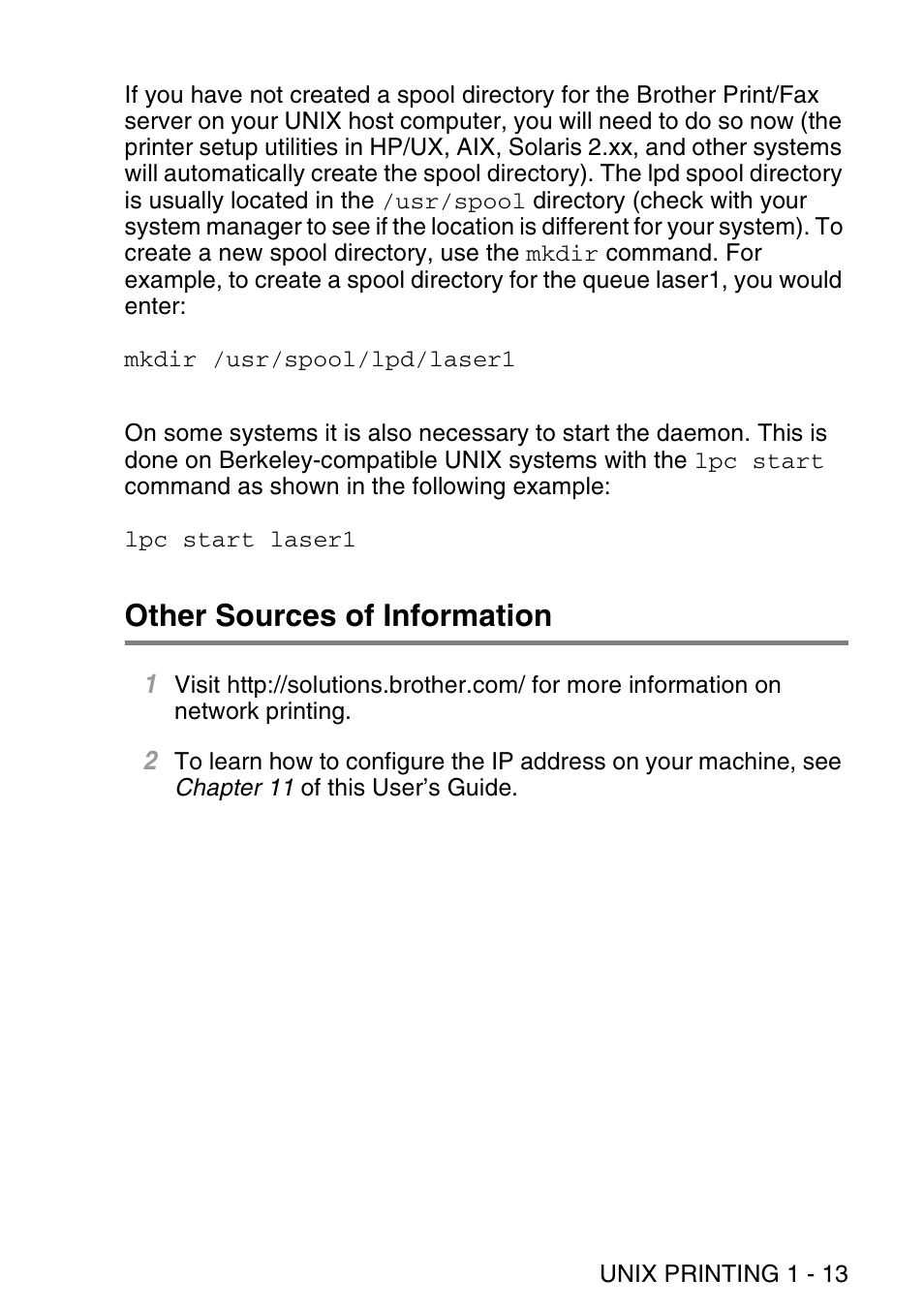 Other sources of information, Other sources of information -13 | Brother NC9100H User Manual | Page 26 / 176