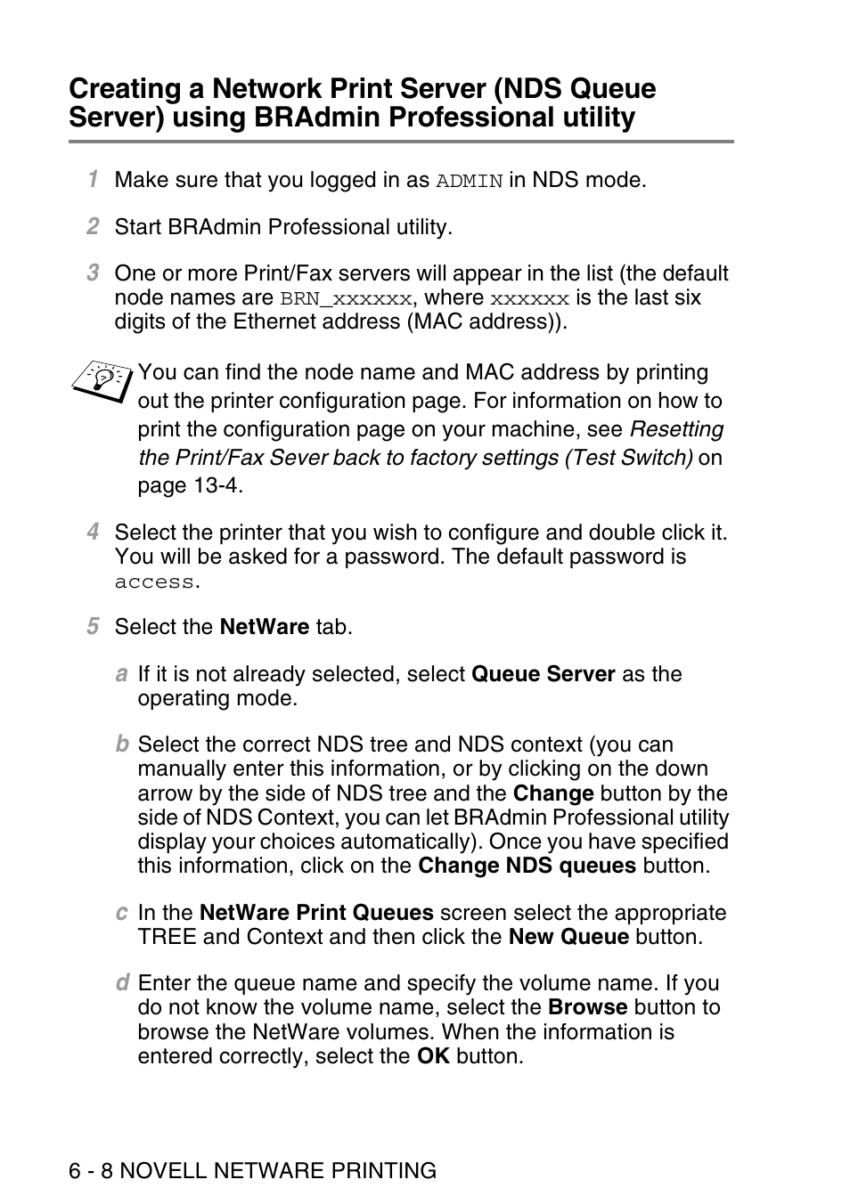 Brother NC9100H User Manual | Page 65 / 176