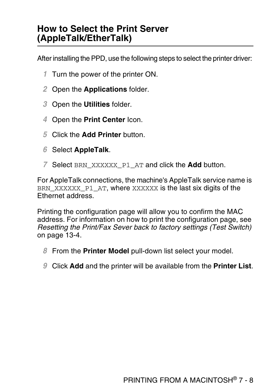 Brother NC9100H User Manual | Page 78 / 176