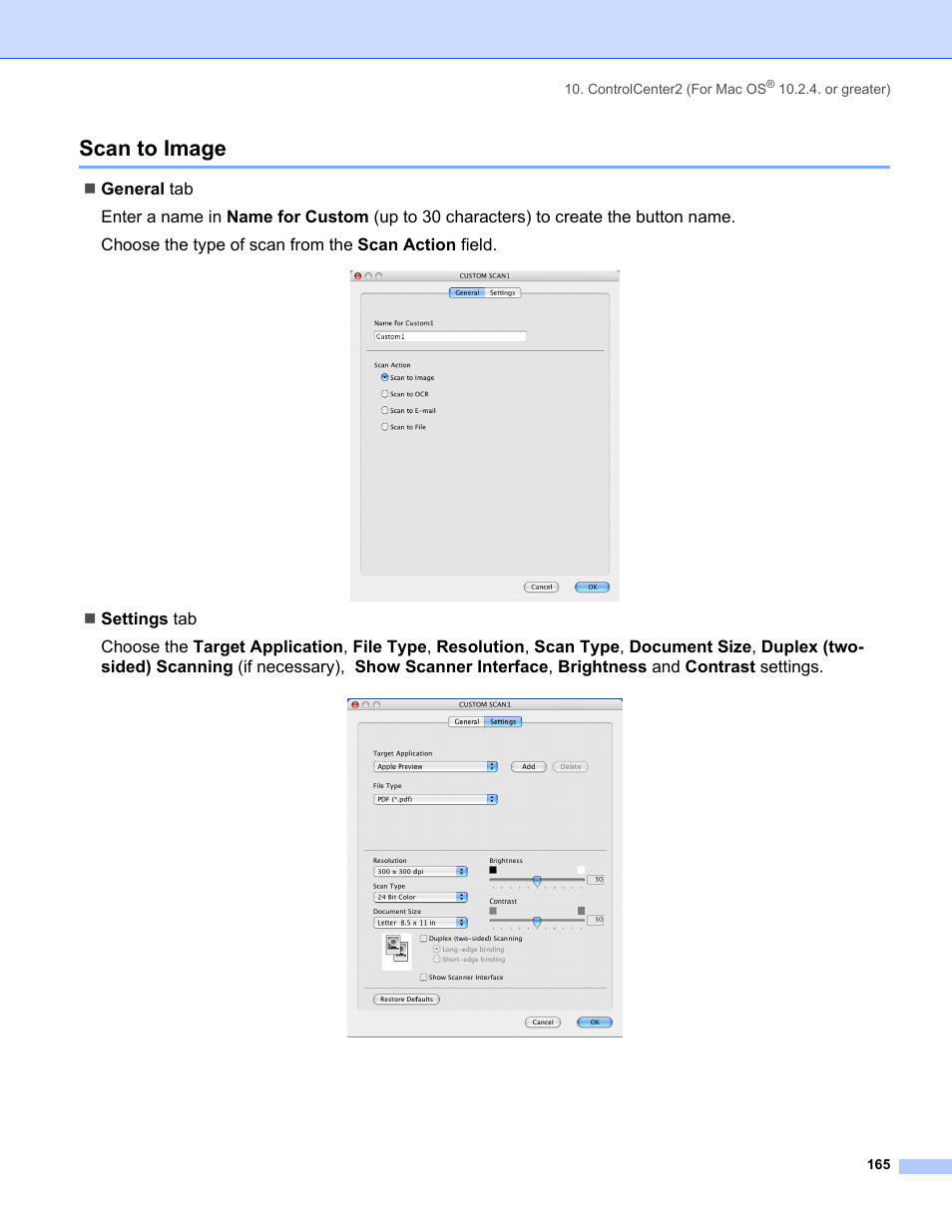 Scan to image | Brother MFC-8460N User Manual | Page 171 / 194