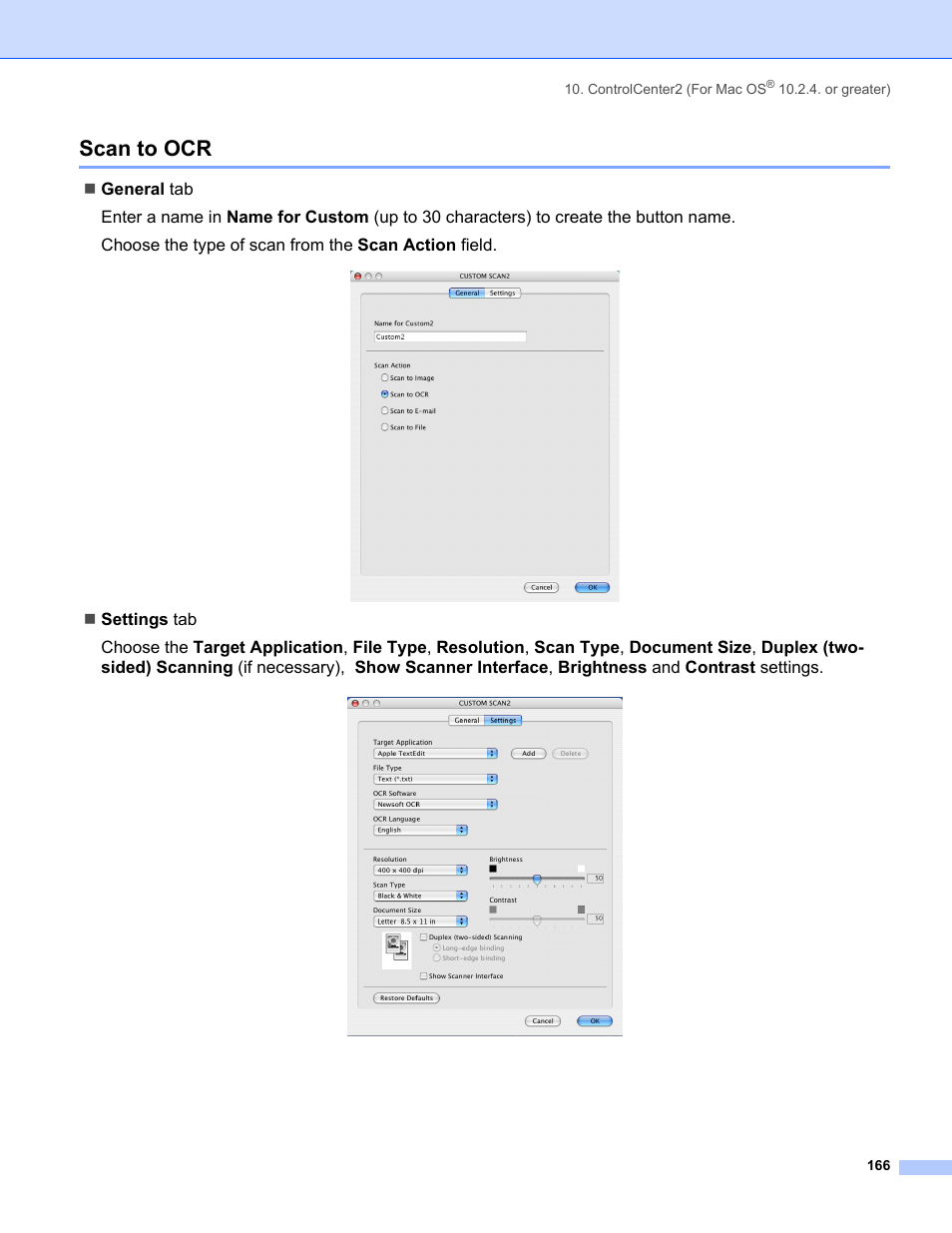 Scan to ocr | Brother MFC-8460N User Manual | Page 172 / 194