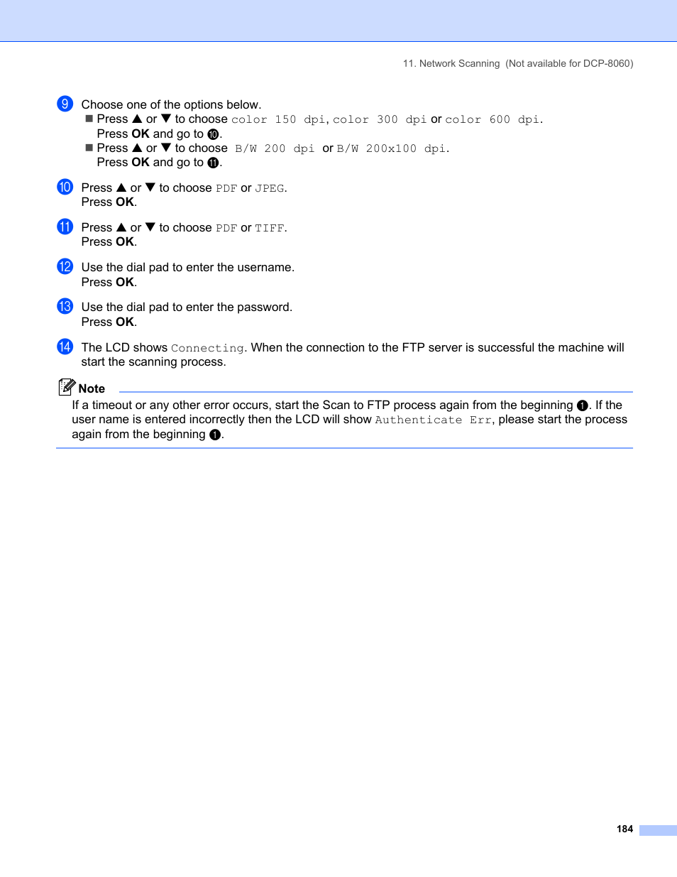 Brother MFC-8460N User Manual | Page 190 / 194