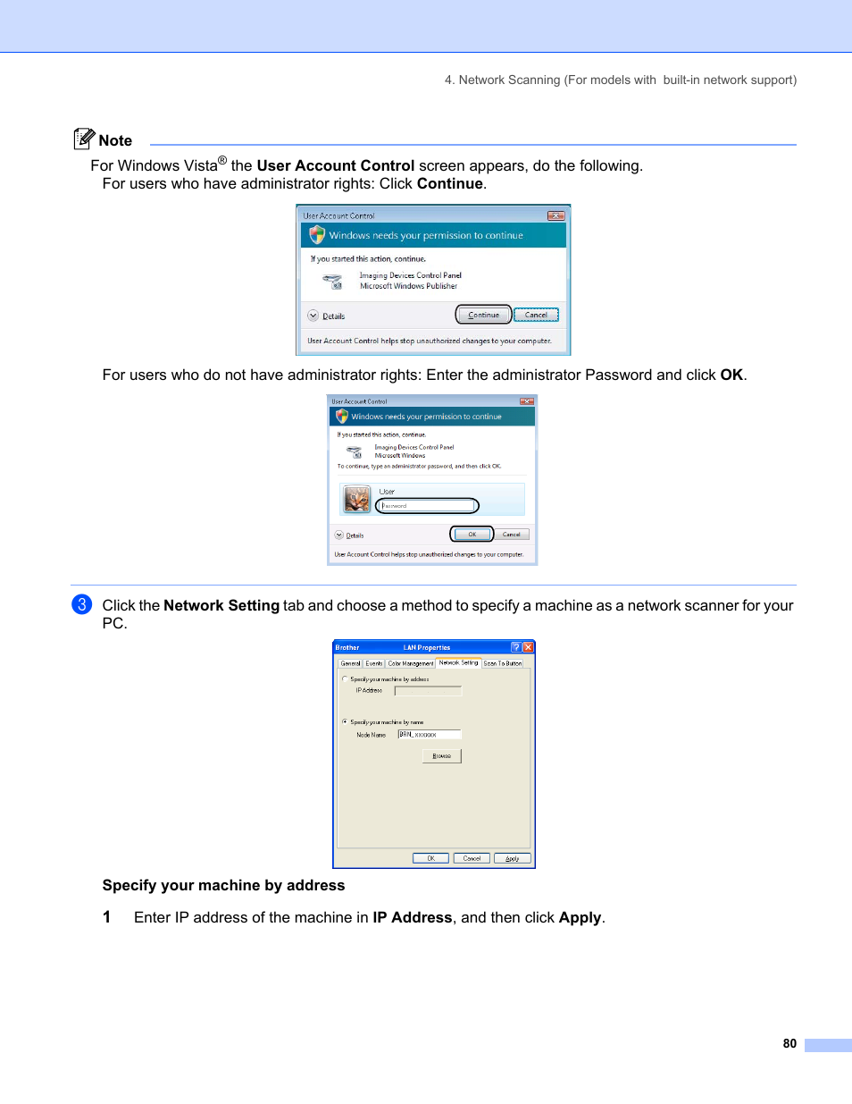 Specify your machine by address | Brother MFC-8460N User Manual | Page 86 / 194