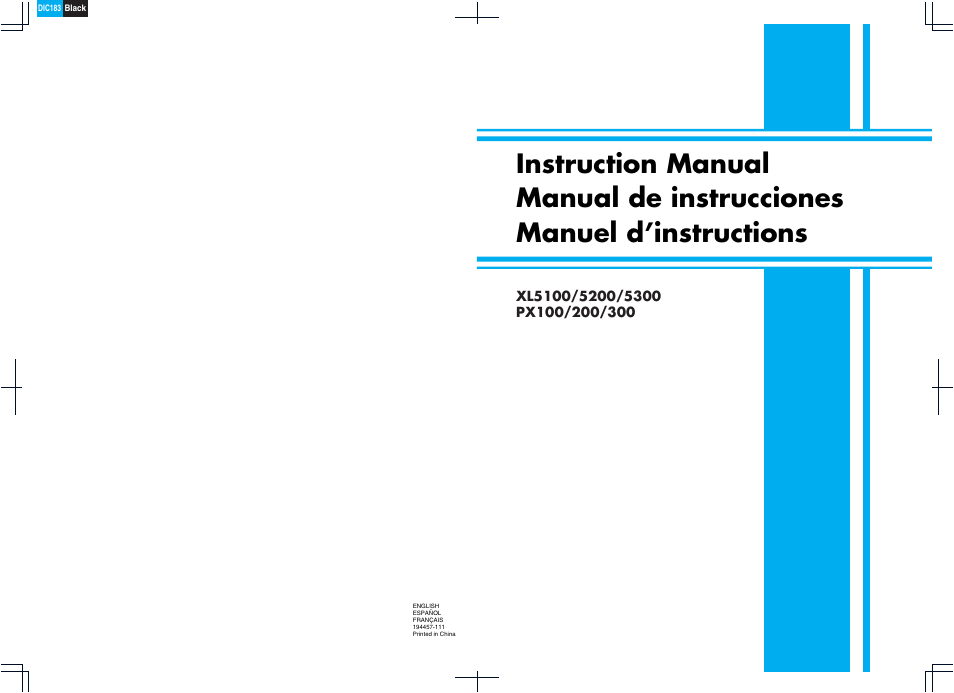 Brother XL5300 User Manual | 88 pages