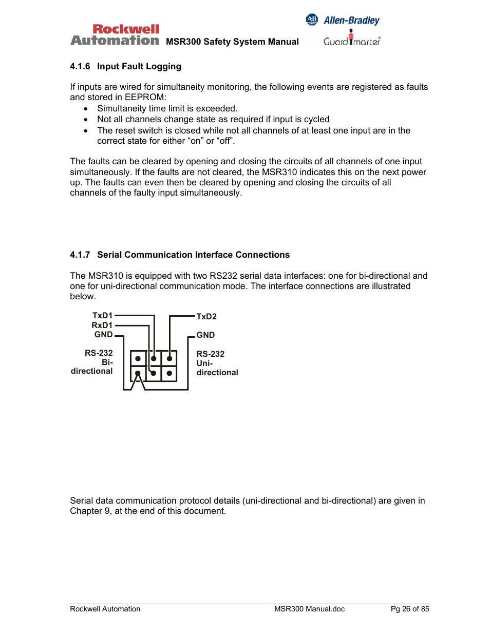 Rockwell Automation 440R MSR300 Modular Safety Control System User Manual | Page 26 / 85