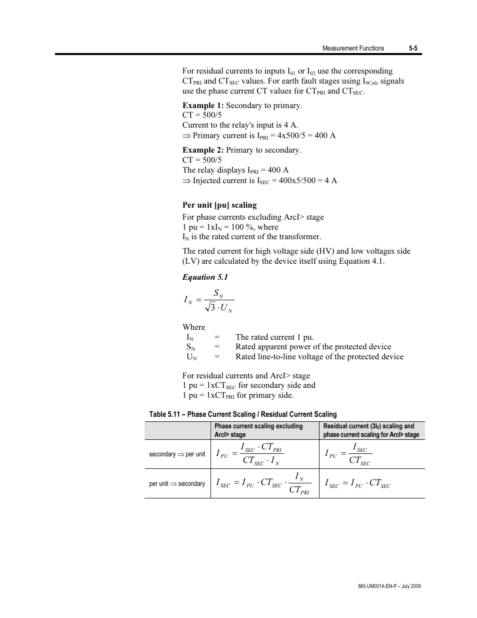 Rockwell Automation 865 Differential Protection Relay User Manual | Page 115 / 186