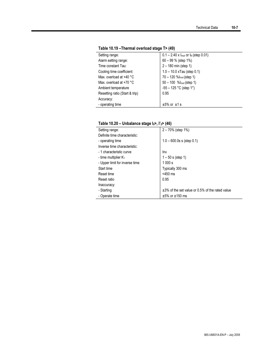 Rockwell Automation 865 Differential Protection Relay User Manual | Page 177 / 186