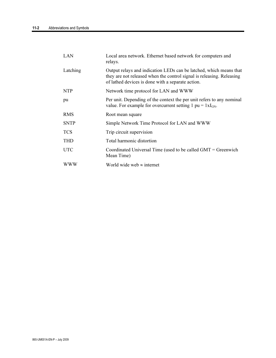 Rockwell Automation 865 Differential Protection Relay User Manual | Page 182 / 186