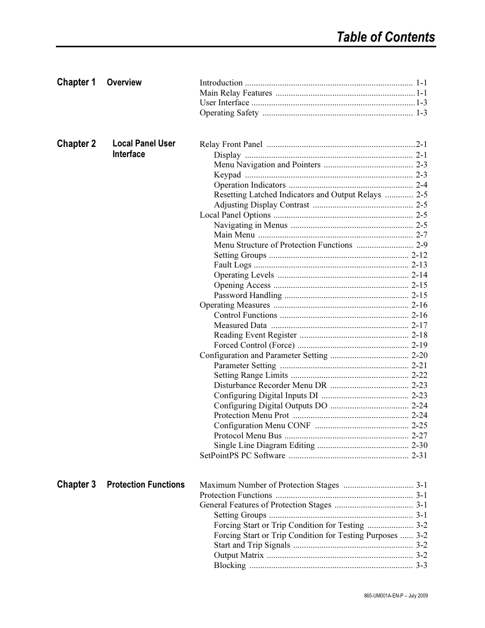 Rockwell Automation 865 Differential Protection Relay User Manual | Page 3 / 186