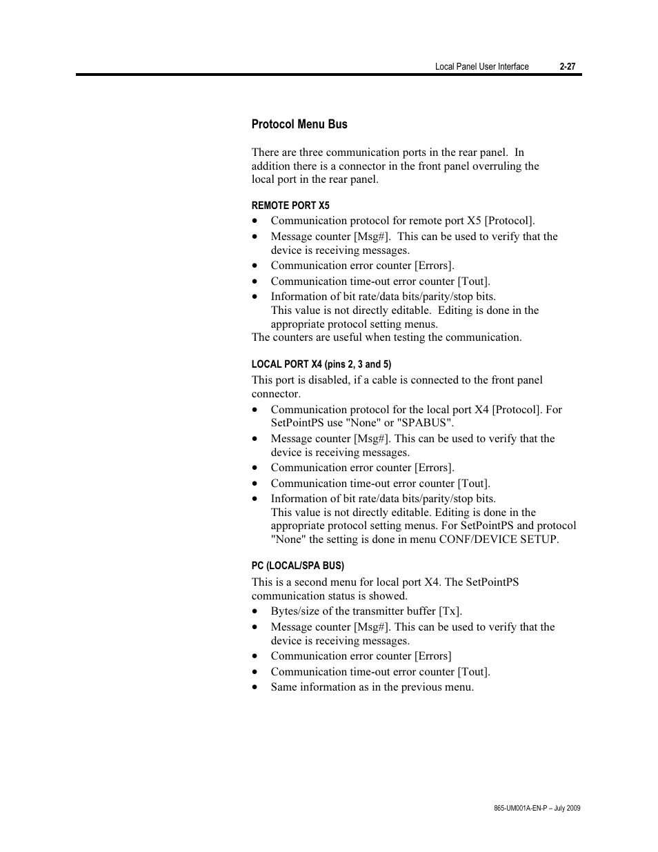 Rockwell Automation 865 Differential Protection Relay User Manual | Page 39 / 186