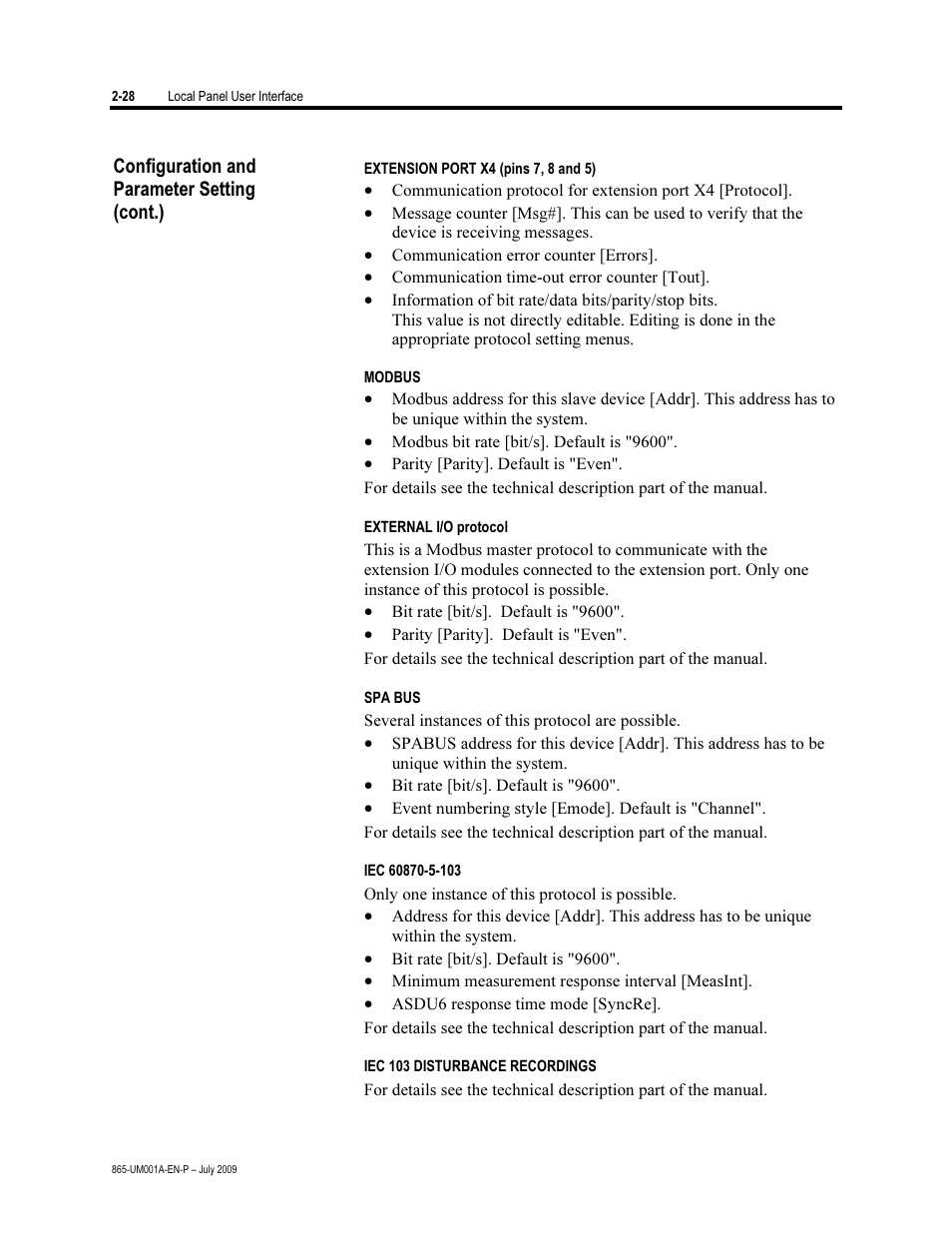 Rockwell Automation 865 Differential Protection Relay User Manual | Page 40 / 186