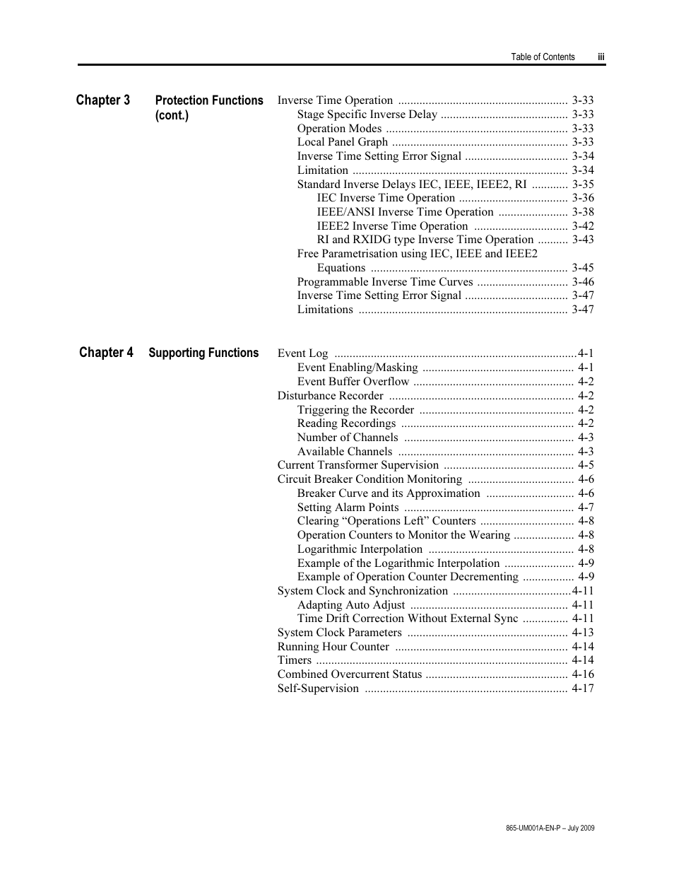 Rockwell Automation 865 Differential Protection Relay User Manual | Page 5 / 186