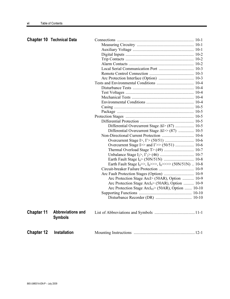Rockwell Automation 865 Differential Protection Relay User Manual | Page 8 / 186
