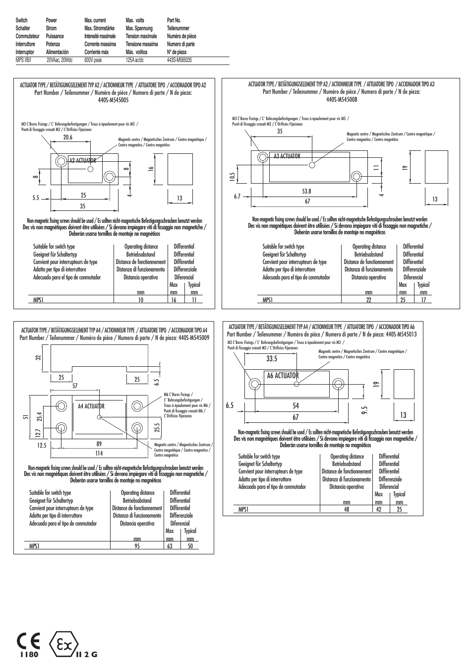 Sigma maglock mps1 | Rockwell Automation 443S Sigma Maglock MPS1 User Manual | Page 2 / 2