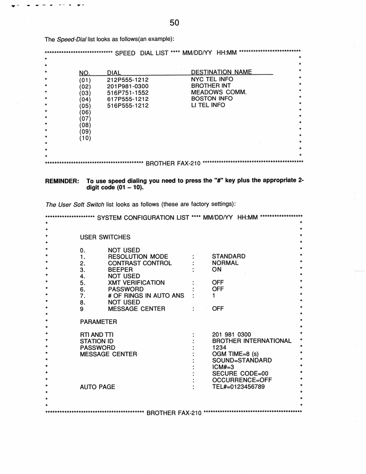 Brother FAX-210 User Manual | Page 59 / 68