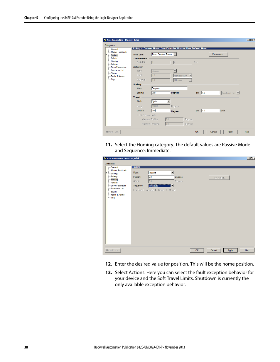 Rockwell Automation 842E CM Integrated Motion Encoder on EtherNet/IP User Manual | Page 38 / 64