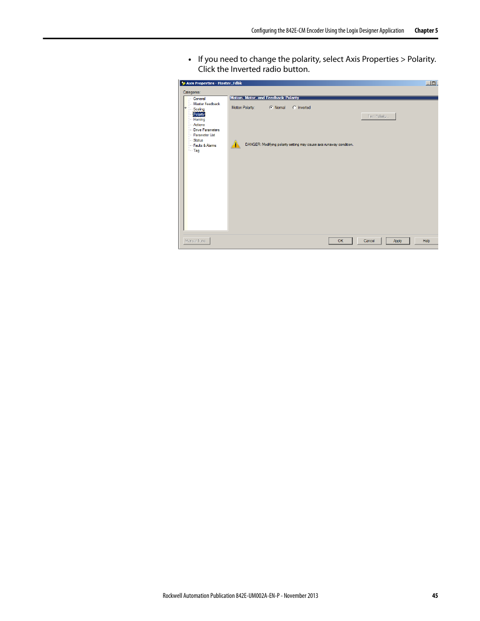 Rockwell Automation 842E CM Integrated Motion Encoder on EtherNet/IP User Manual | Page 45 / 64