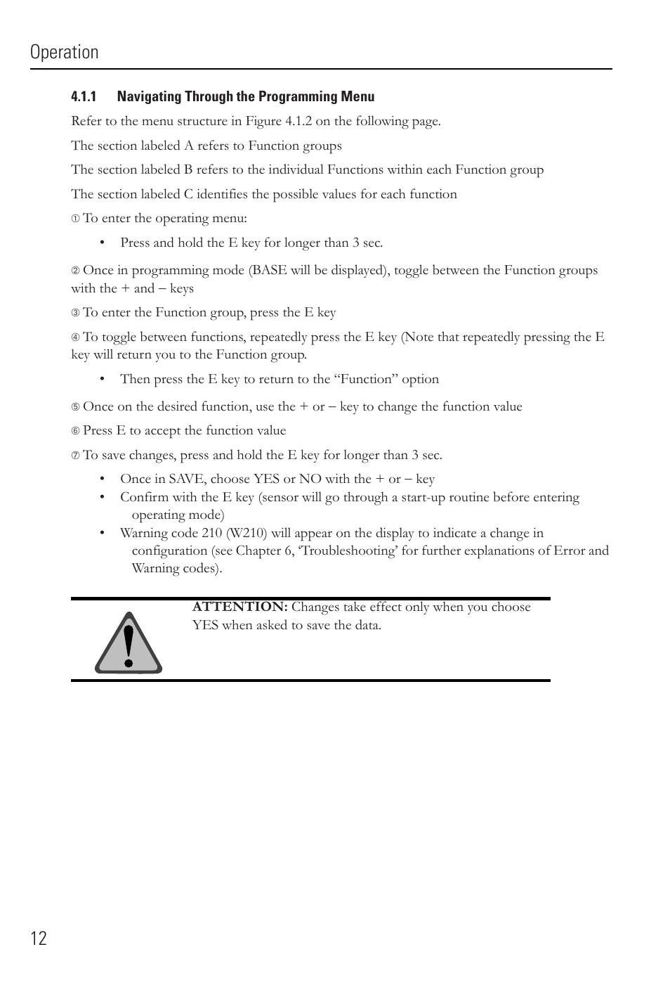 Operation 12 | Rockwell Automation 836E Solid-State Pressure Sensors User Manual | Page 12 / 32