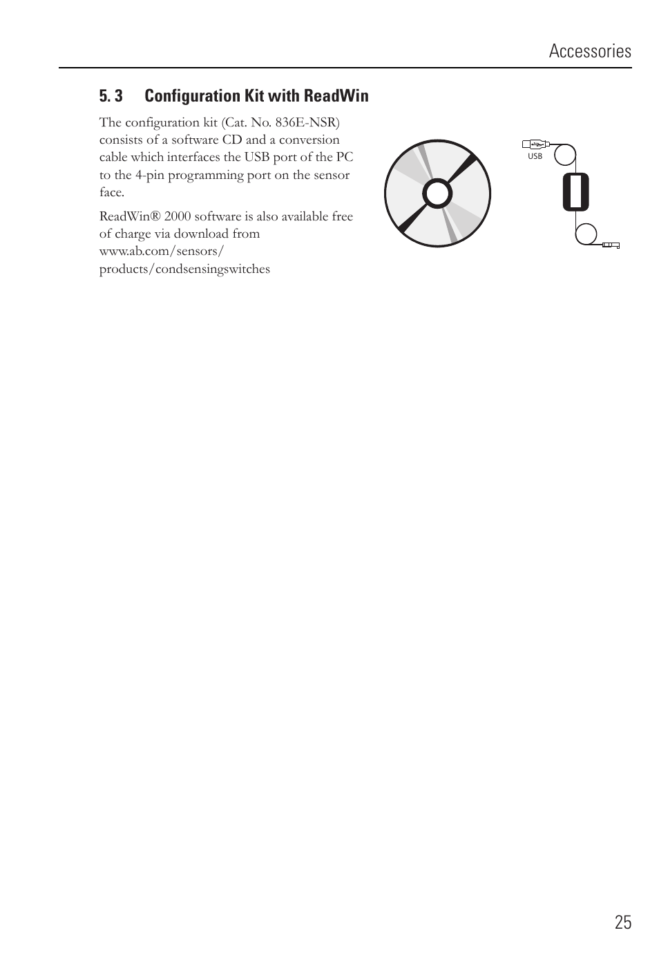 Accessories 25 | Rockwell Automation 836E Solid-State Pressure Sensors User Manual | Page 25 / 32