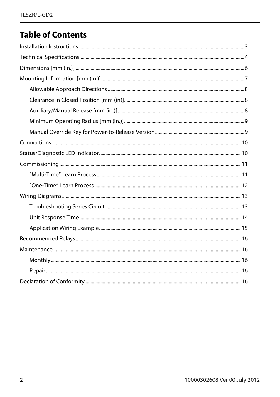 Rockwell Automation 440G-TLSZR-L-GD2 Guard Locking Switch User Manual | Page 2 / 16