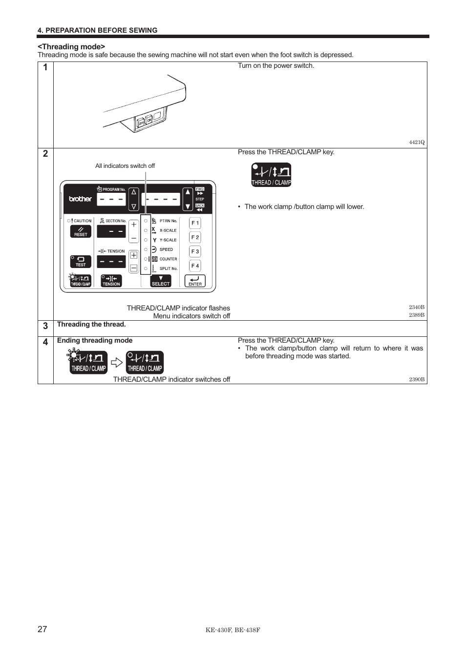 Brother BE-438F User Manual | Page 36 / 90