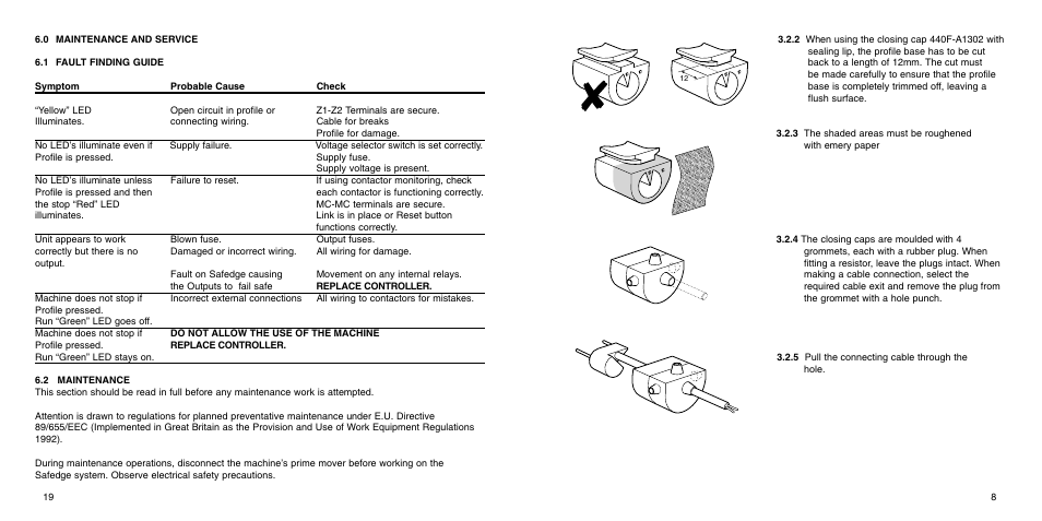 Rockwell Automation 440F Safedge Pressure Sensitive Safety Edge System User Manual | Page 9 / 14