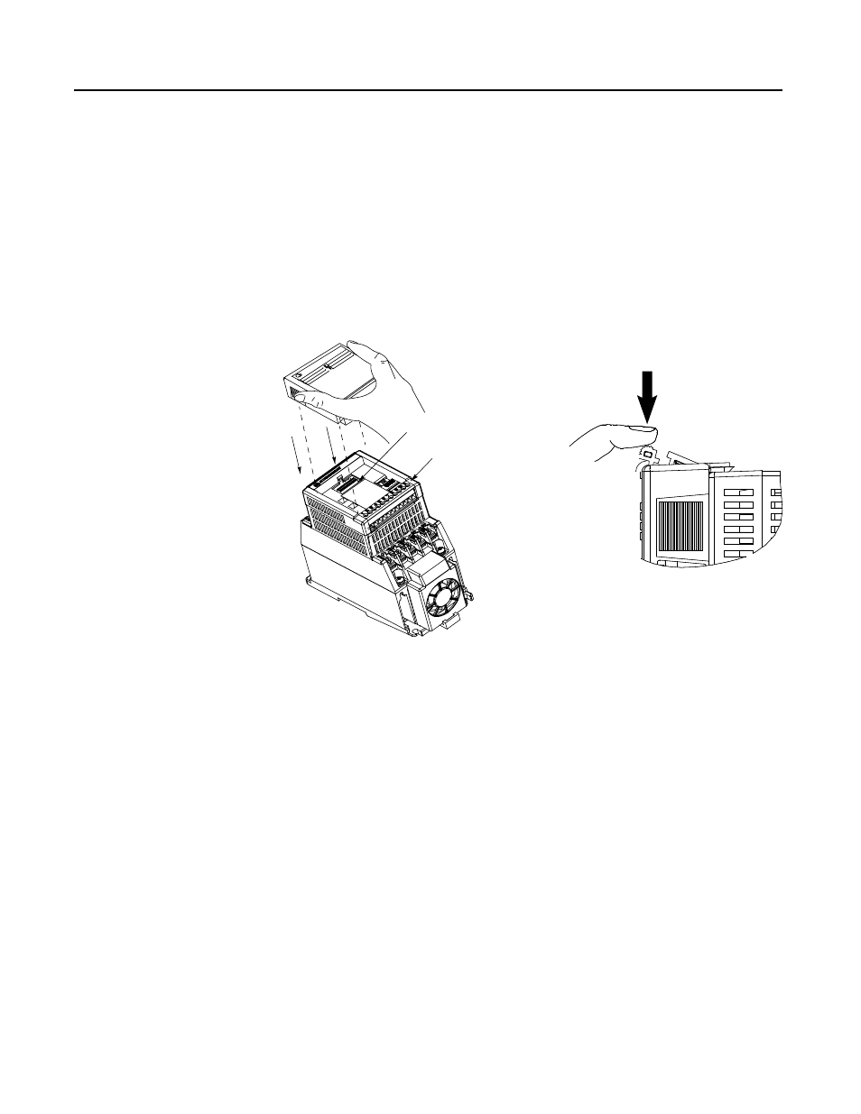 Installing the communication module, Installing the communication module -6 | Rockwell Automation 160 DEVICENET (DN1) MODULE FRN 1-2.XX User Manual | Page 21 / 107