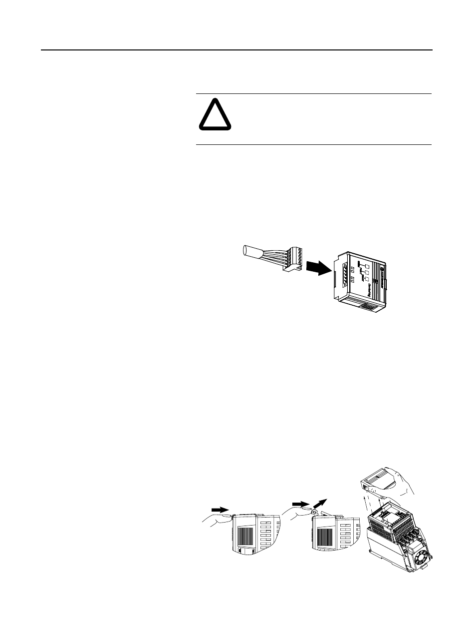 Connecting the devicenet drop line to the module, Removing communication module from a drive | Rockwell Automation 160 DEVICENET (DN1) MODULE FRN 1-2.XX User Manual | Page 23 / 107