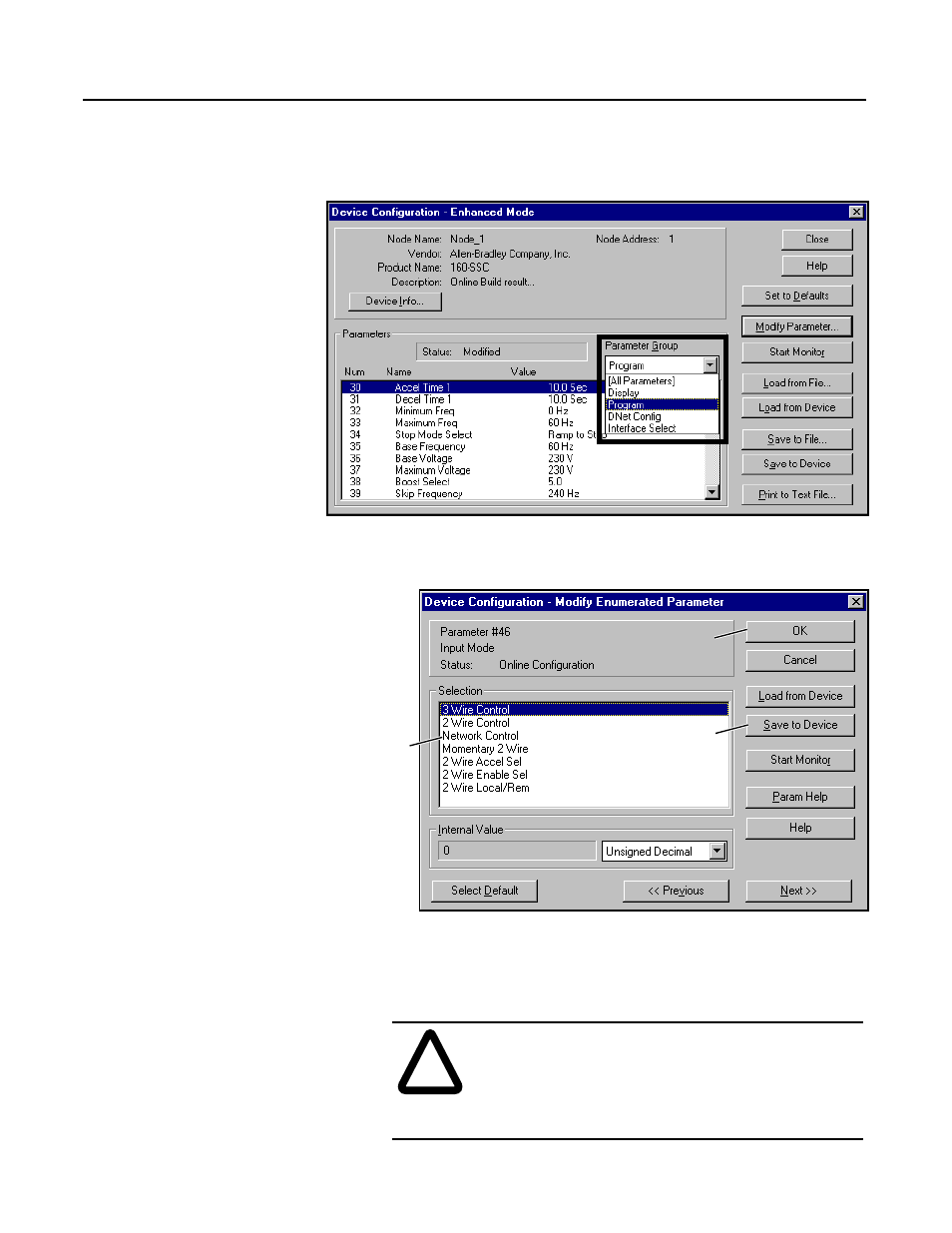 Enable network control, Enable network control -7 | Rockwell Automation 160 DEVICENET (DN1) MODULE FRN 1-2.XX User Manual | Page 42 / 107