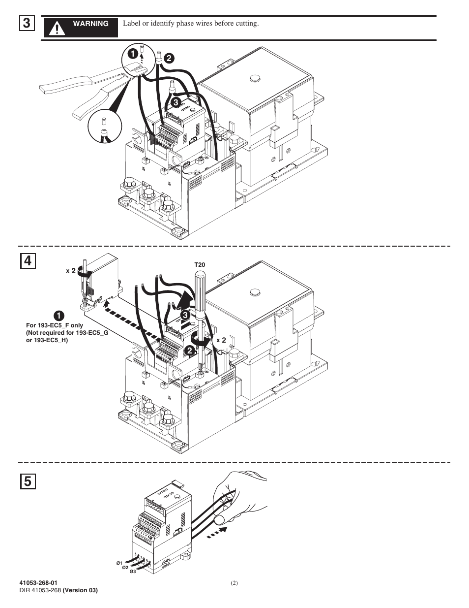 Rockwell Automation 193-NRECxZZ Overload Relay Replacement User Manual | Page 2 / 4