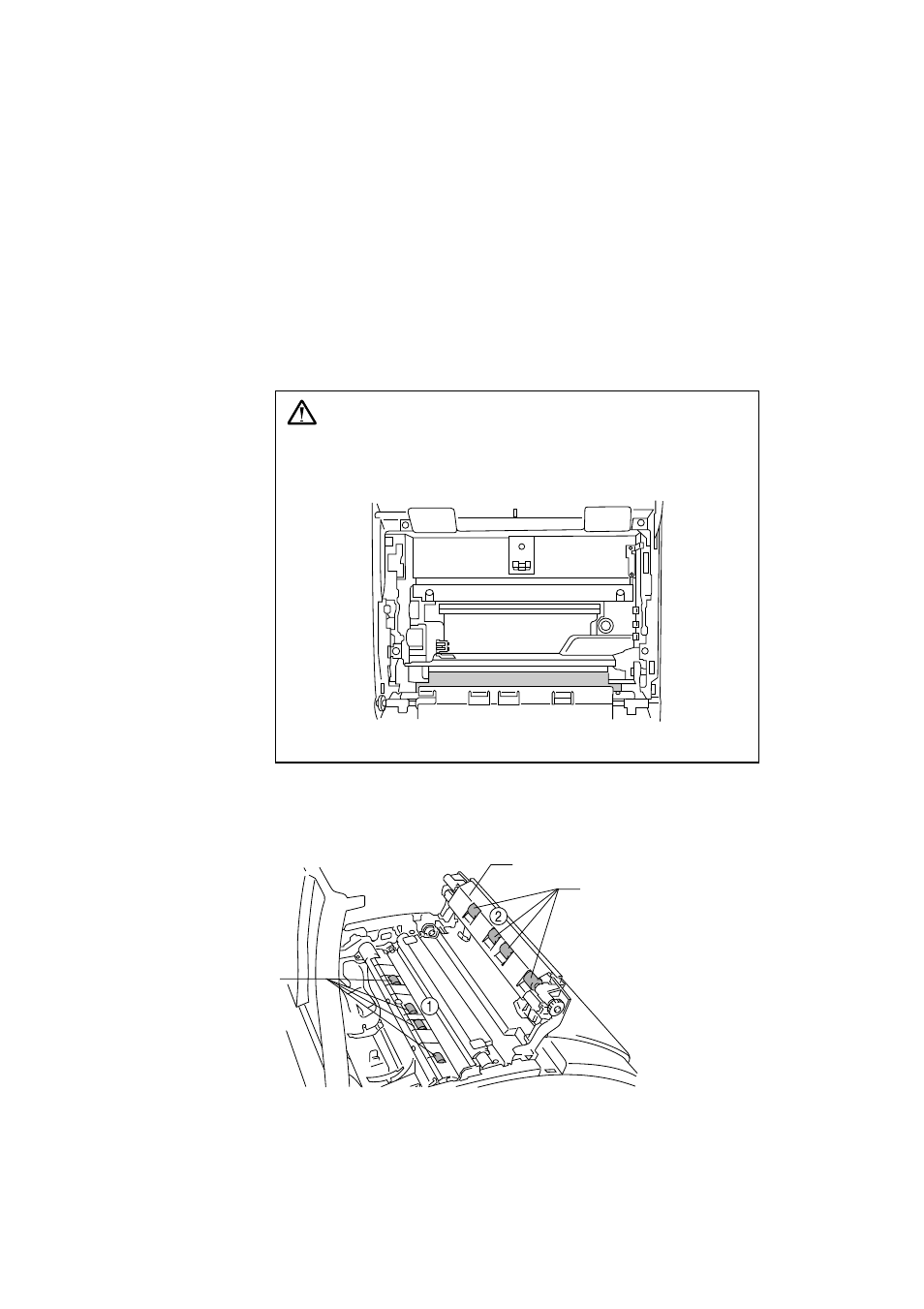 Cleaning the printer interior and drum unit, Warning | Brother WL660 User Manual | Page 50 / 76