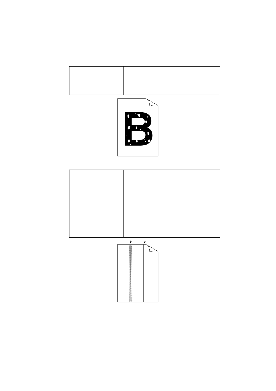 User’s guide 6–10, English, Fig. 6-8 white spots | Fig. 6-9 dark stripes or toner stains | Brother WL660 User Manual | Page 64 / 76