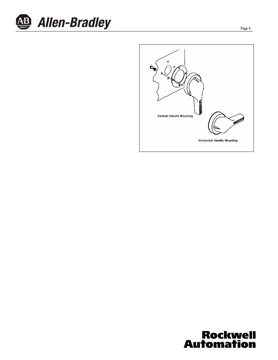 Rockwell Automation 140U Q, M Frame CB Drilling and Assembling Rotary Handle Mechanism User Manual | Page 4 / 8