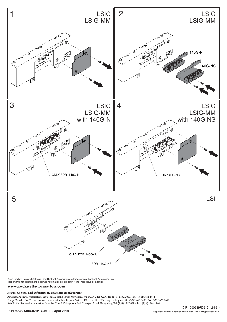Lsig lsig-mm | Rockwell Automation 140G-Jx_MG-Jx Installation Instruction User Manual | Page 2 / 2