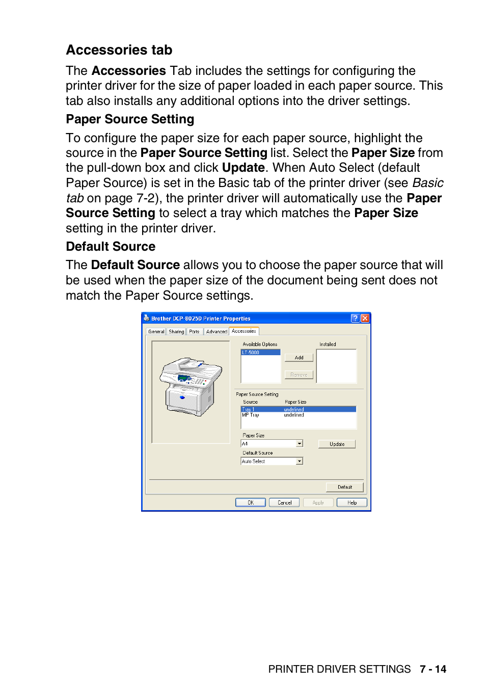 Accessories tab, Accessories tab -14 | Brother DCP-8020 User Manual | Page 109 / 282